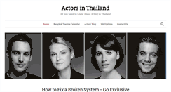 Desktop Screenshot of actors-thailand.com