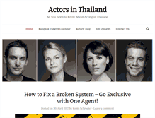 Tablet Screenshot of actors-thailand.com